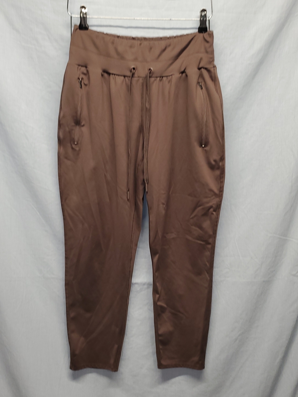 Maurices Brown Drawstring Satin-Look Joggers #197